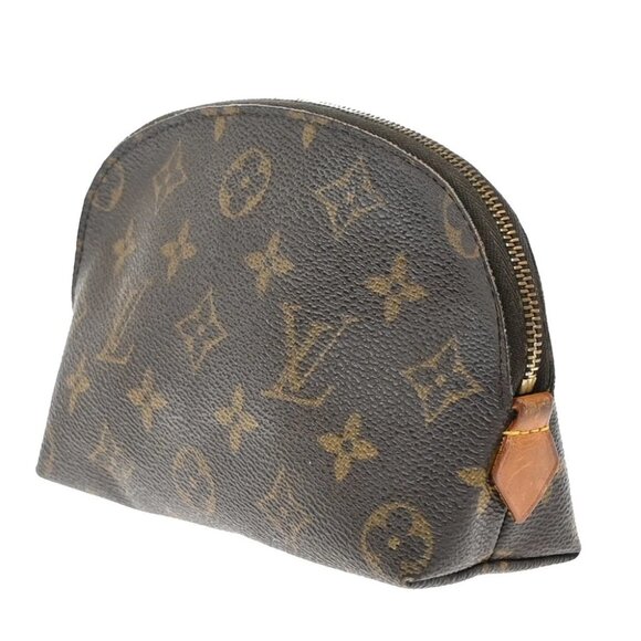 LOUIS VUITTON Pochette Cosmetic Pouch Bag Monogram Leather BN - Picture 2 of 15